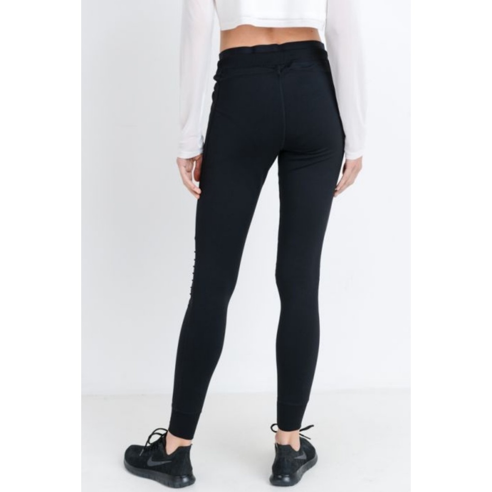 Skinny Cargo Moto Hybrid Joggers - Black - Picture 2 of 6